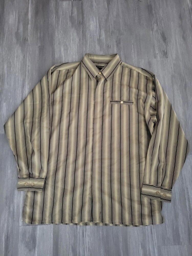 Trust Casual cigar shirt Walking Suit long Sleeve Pimp scarface polo